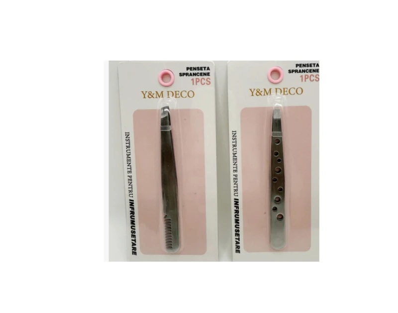 Penseta Cosmetica, Fier + Pvc  A-70554 WEI